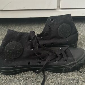 All Black Converse